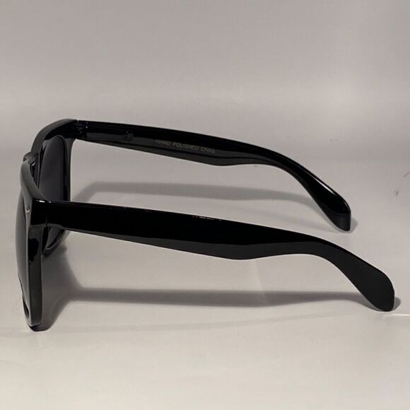 0540 Black Square Oversize Dramatic Sunglasses 100% UV Protection NWT main image 6